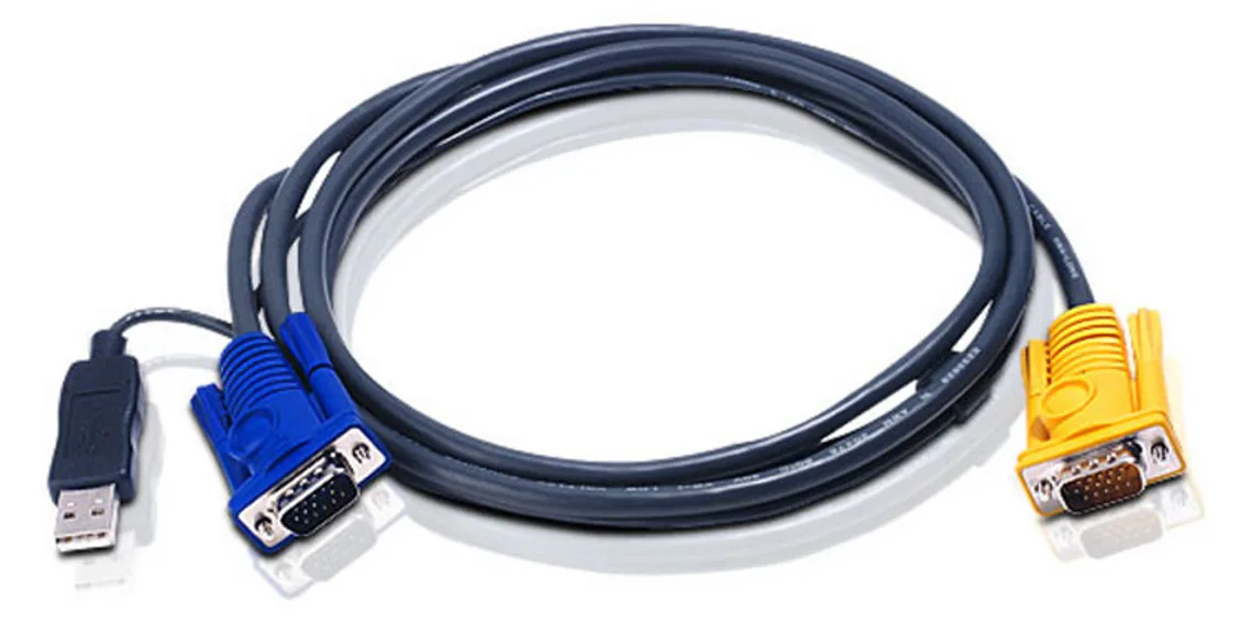 ATEN 2L-5202UP - Tastatur- / Video- / Maus- (KVM-), Ansicht 2