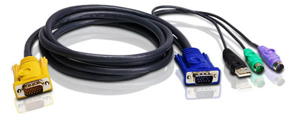 ATEN 2L-5302UP - Tastatur- / Video- / Maus- (KVM-), Ansicht 2