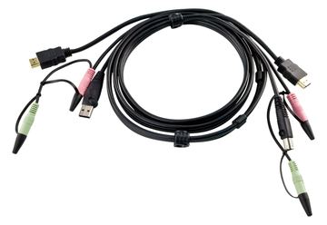 ATEN 2L-7D02UH - Video- / USB- / Audio-Kabel - USB, mini-phone stereo 3.5 mm, HDMI (M) von LumaTech