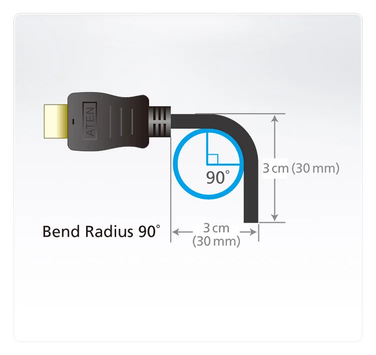 ATEN HDMI mit Ethernetkabel - HDMI (M) bis HDMI (M), Ansicht 5