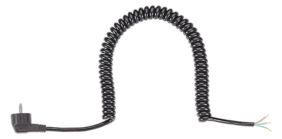 Bachmann BM0010704 Spiralleitung H05VV-F 3G 1.5qmm L 1.0m sw
