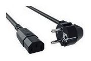Bachmann H05VV-F 3G 1.50 mm² - Stromkabel - CEE 7/7 rechtwinklig bis IEC 60320 C13 von LumaTech