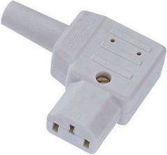 Bachmann Netzanschluss - IEC 60320 C13 - 90° Stecker - Grau von LumaTech