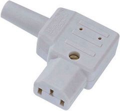Bachmann Netzanschluss - IEC 60320 C13 - 90° Stecker - Grau