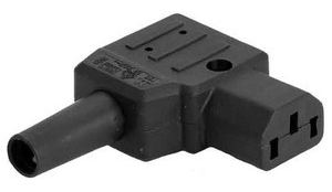 Bachmann Netzanschluss - IEC 60320 C13 - 90° Stecker - Schwarz von LumaTech