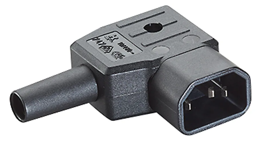 Bachmann Netzanschluss - IEC 60320 C14 rechtwinklig zu Schraubklemme, Ansicht 2