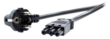 Bachmann Stromkabel - CEE 7/4 (M) rechtwinklig zu GST18i3 (W) von LumaTech
