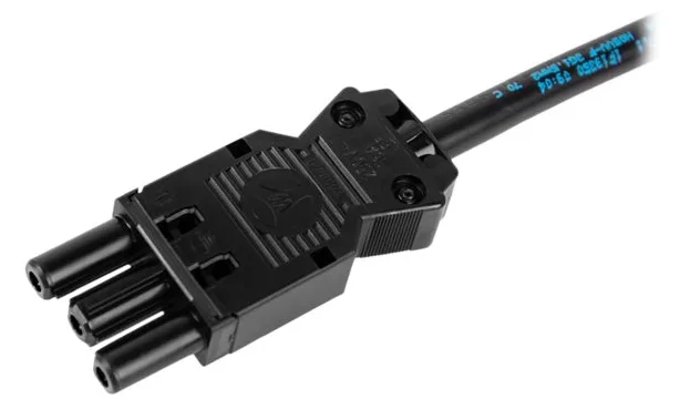 Bachmann Stromkabel - CEE 7/4 (M) rechtwinklig zu GST18i3 (W), Ansicht 3