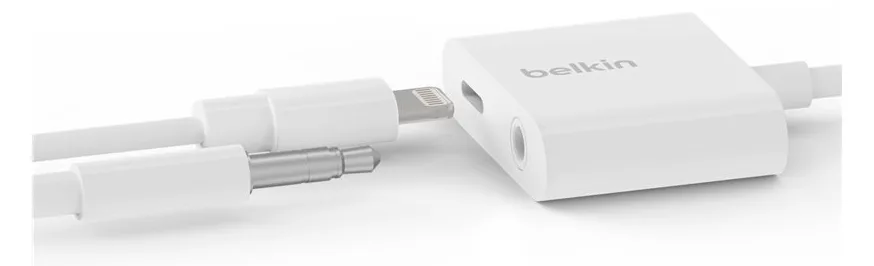 Belkin 3.5 mm Audio + Charge RockStar - Lightning zu Kopfhörer Anschluss / Ladeadapter - Lightning (M), Ansicht 4