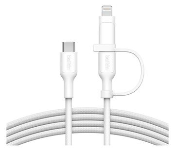 Belkin BoostCharge Pro 2-in-1 - USB-Kabel - 24 pin USB-C (M) - Weiß von LumaTech