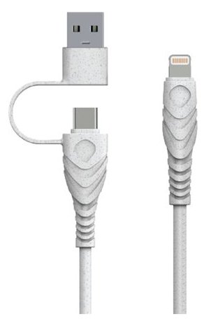 BIOnd USB-C to Lightning&USB-A 3A 1.2M - Kabel - Digital/Daten von LumaTech