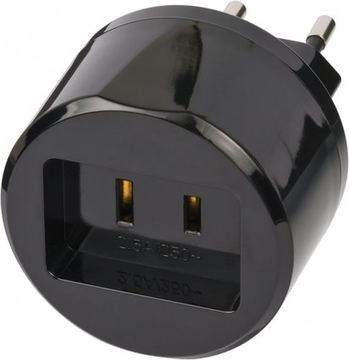 Brennenstuhl 1508500010 - Typ A - Typ C (Euro-Stecker) - 250 V - 2,5 A - Schwarz von LumaTech