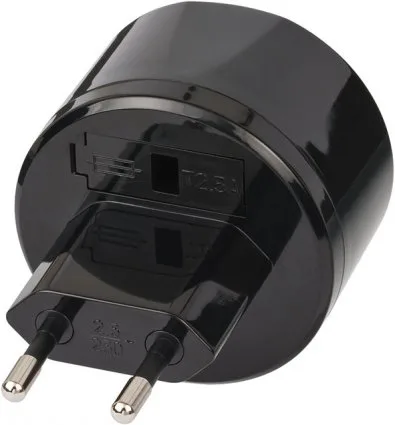 Brennenstuhl 1508500010 - Typ A - Typ C (Euro-Stecker) - 250 V - 2,5 A - Schwarz, Ansicht 2