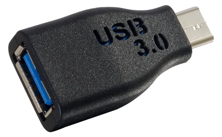 C2G USB C to USB A Adapter - USB C to USB Adapter - 5Gbps - Black - M/F - USB-Adapter - USB Typ A (W), Ansicht 2