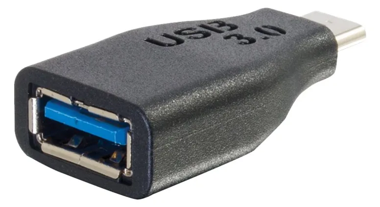 C2G USB C to USB A Adapter - USB C to USB Adapter - 5Gbps - Black - M/F - USB-Adapter - USB Typ A (W), Ansicht 3