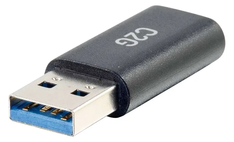 C2G USB C to USB Adapter - SuperSpeed USB Adapter - 5Gbps - F/M - USB-Adapter - 24 pin USB-C (W), Ansicht 2