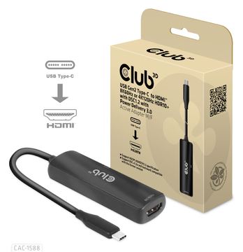 Club 3D CAC-1588 - Videoadapter - 24 pin USB-C männlich zu HDMI weiblich von LumaTech