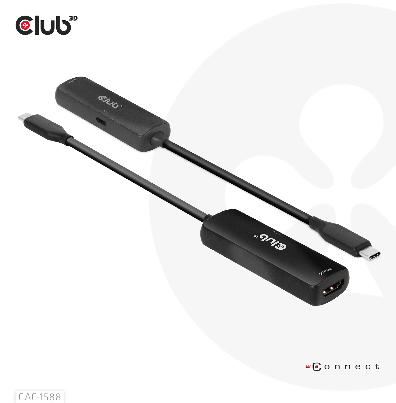 Club 3D CAC-1588 - Videoadapter - 24 pin USB-C männlich zu HDMI weiblich, Ansicht 2
