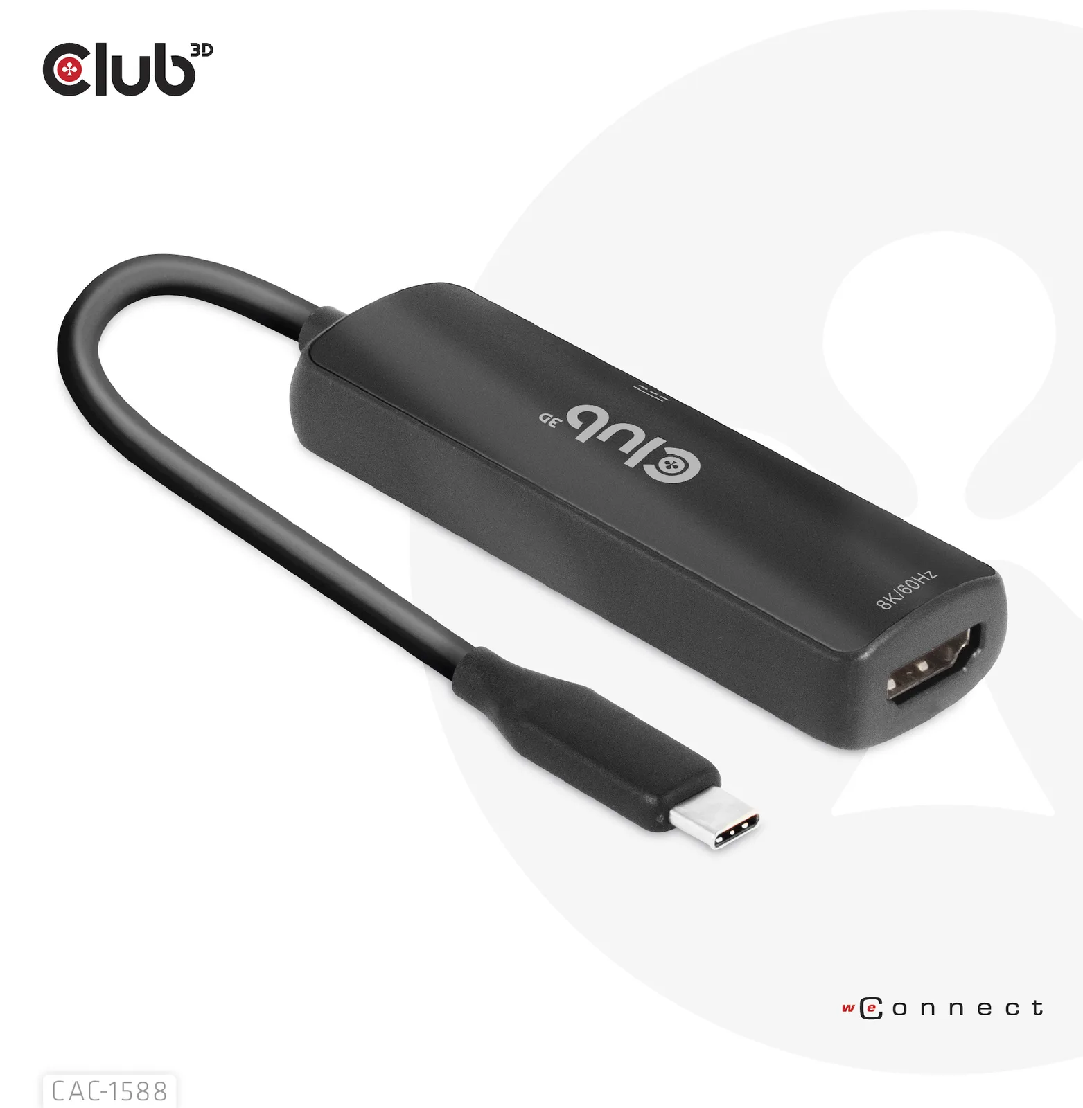 Club 3D CAC-1588 - Videoadapter - 24 pin USB-C männlich zu HDMI weiblich, Ansicht 4