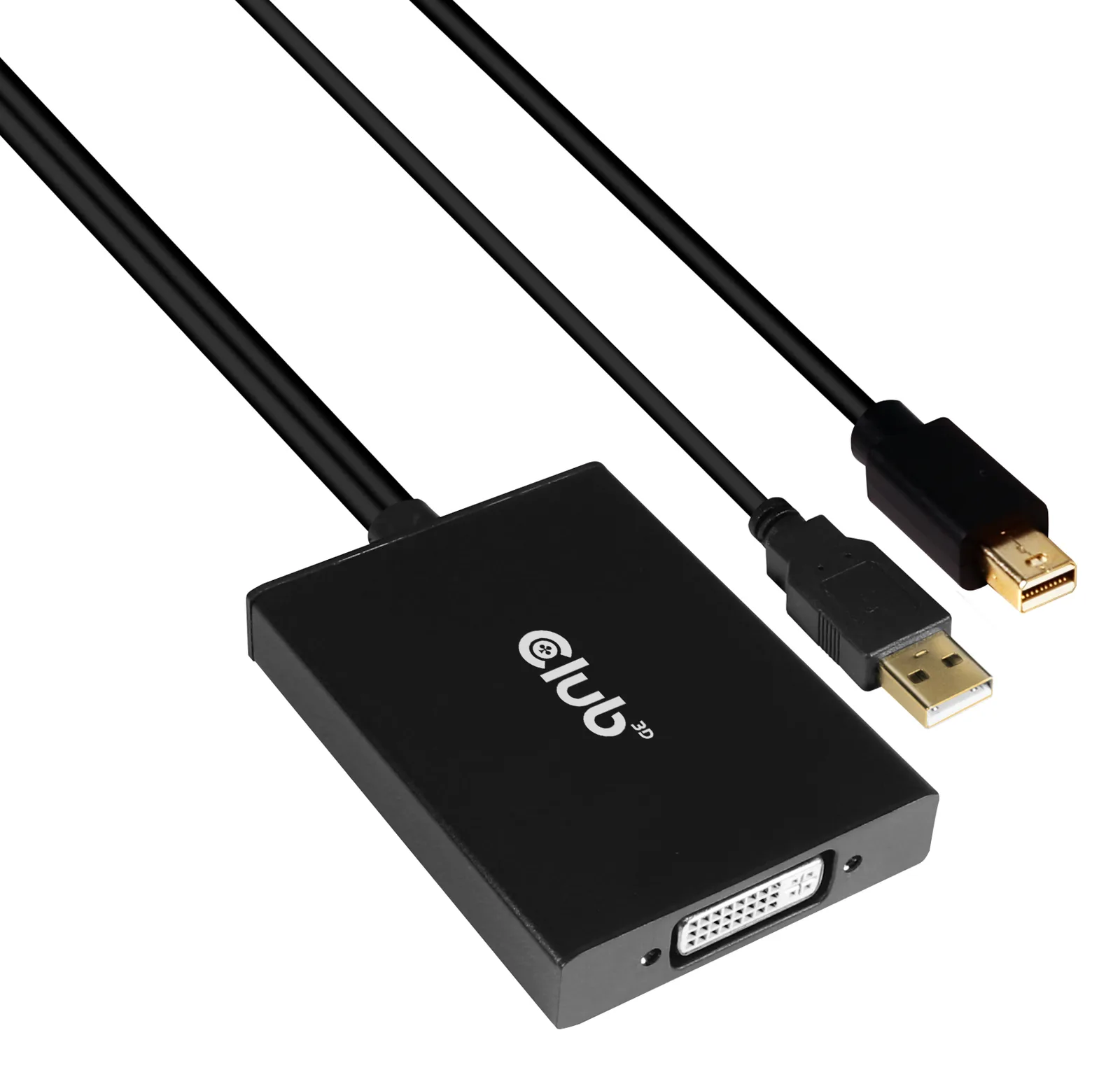 Club 3D DisplayPort/DVI-Adapter - Dual Link - USB (nur Strom) - Mini DisplayPort (M) zu DVI-D (W) - DisplayPort 1.2a, Ansicht 2
