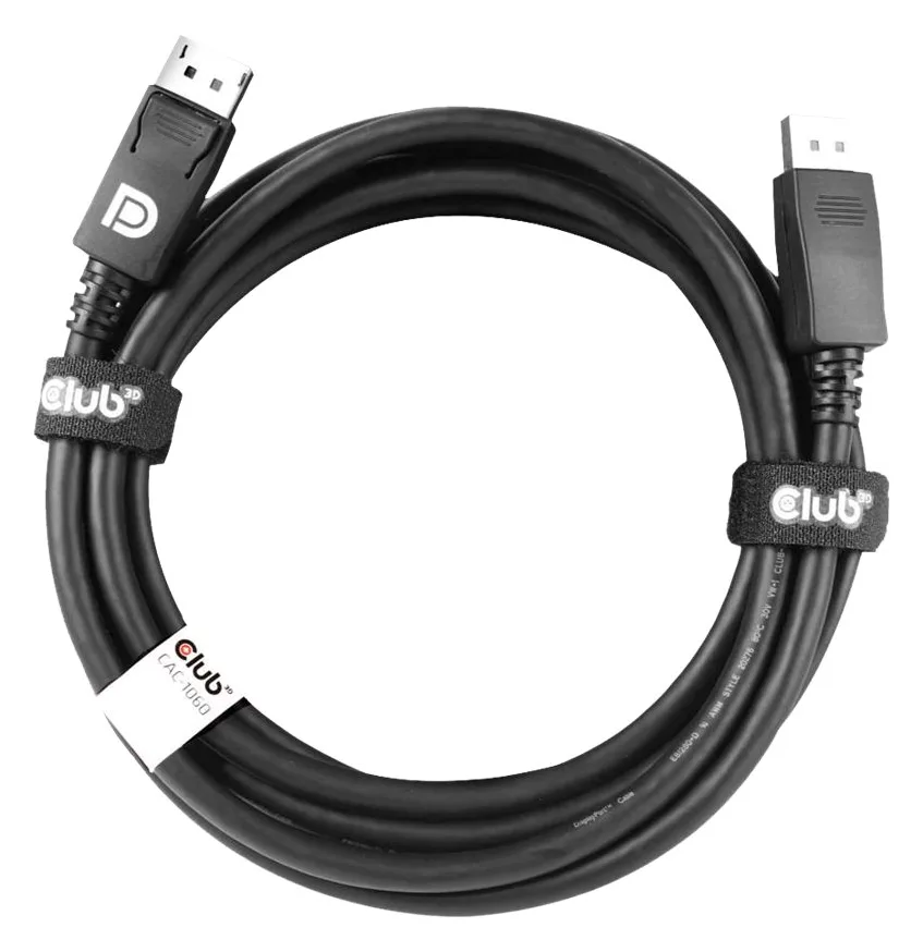 Club 3D DisplayPort-Kabel - DisplayPort (M) - zu DisplayPort (M) - DisplayPort 1.4 - 3 m - 8K Unterstützung, Ansicht 3