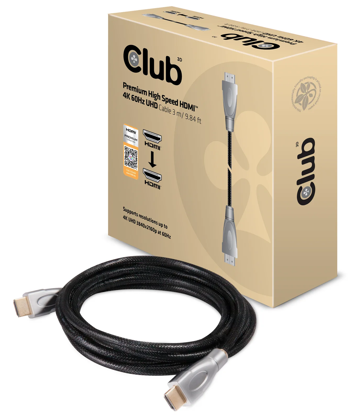 Club 3D HDMI-Kabel - HDMI männlich zu HDMI männlich, Ansicht 4