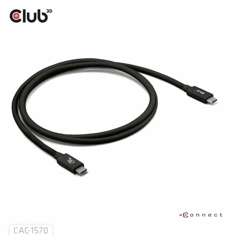 Club 3D Kabel USB 80Gbps zertifi. PD240W/8K240Hz 1.2m St/St retail - Kabel - Digital/Daten, Ansicht 2