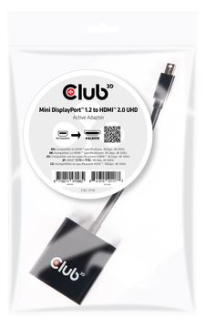 Club 3D Video- / Audio-Adapter - Mini DisplayPort (M) - bis HDMI (W) - 20.3 cm - 4K Unterstützung von LumaTech