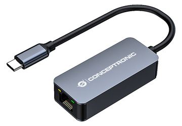 Conceptronic ABBY12GC - Kabelgebunden - USB Typ-C - Ethernet - 2500 Mbit/s - Grau von LumaTech
