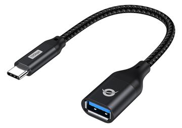 Conceptronic ABBY18B OTG-Adapter für USB 3.2 Gen 2 zu USB-A - USB-C - USB-A - Schwarz von LumaTech