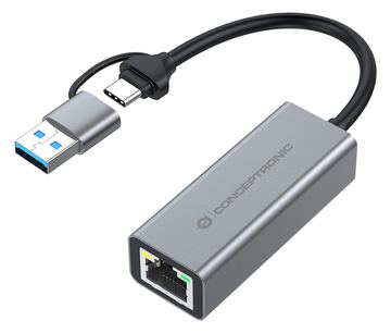 Conceptronic Adapter USB3.2 Gen 1 -> RJ45 10/10001000 - Adapter - Netzwerk von LumaTech