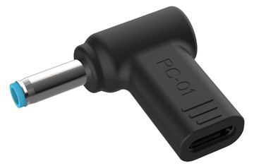 Conceptronic Adapter USB-C -> DC HP 4.5x3.0mm 18-20V sw - Adapter von LumaTech