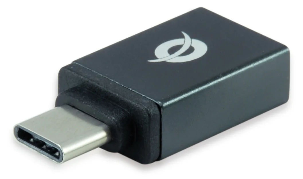 Conceptronic DONN OTG-Adapter für USB-C zu USB-A 2er Pack - USB 3.1 Gen 1 Type-C - USB 3.1 Gen 1 Type-A - Schwarz, Ansicht 4