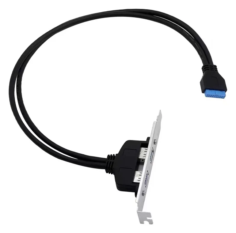 Conceptronic EMRICK11B 19-Pin-Weiblich zu Dual-USB-A-Weiblich USB 3.0 Adapter - USB 3.2 Gen 1 5Gbit/s - USB 3.0 internal, Ansicht 3
