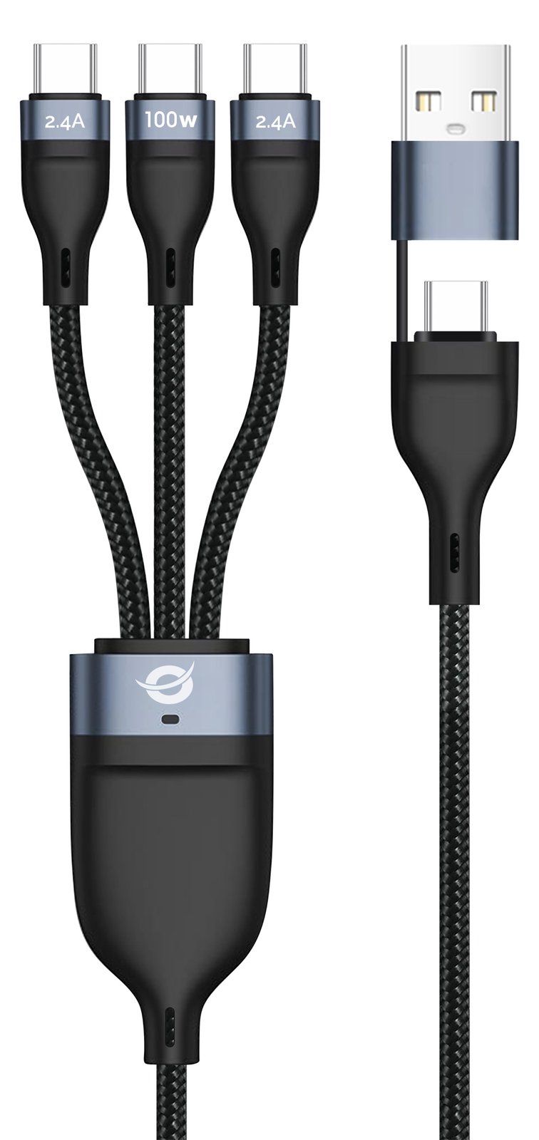 Conceptronic Kabel USB2.0 -> 3-in-1 USB-C E-Mark 100W - - Digital/Daten - Kabel - Digital/Daten von LumaTech