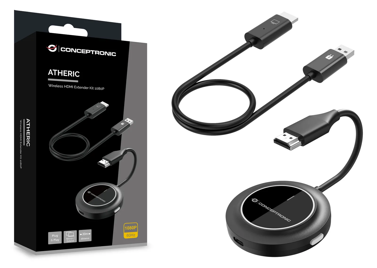 Conceptronic Wireless Hdmi Extender Kit 1080p - Kabel-/Adapterset - Digital/Display/Video, Ansicht 4