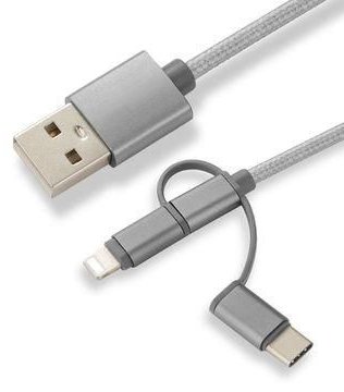 CoreParts MOBX-ACC-003 - 1 m - Micro-USB A - Micro-USB B - Grau von LumaTech