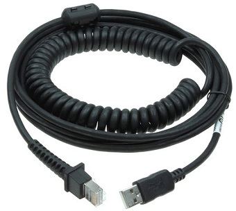 Datalogic USB-Kabel - 5 m - gewickelt - Schwarz von LumaTech