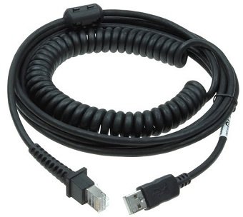 Datalogic USB-Kabel - 5 m - gewickelt - Schwarz von LumaTech