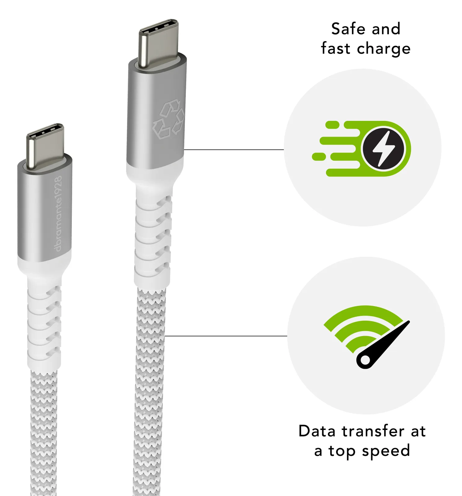 dbramante1928 re-charge - Lightning-Kabel - USB männlich zu Lightning männlich, Ansicht 4
