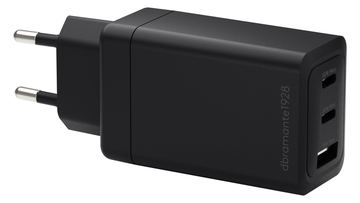 dbramante1928 re-charge - Netzteil - 65 Watt - 3 Ausgabeanschlussstellen (2 x USB-C, USB) von LumaTech