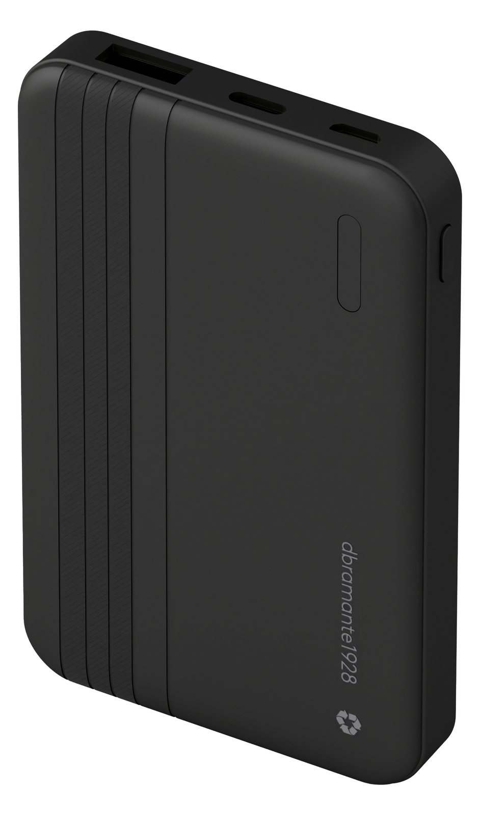 dbramante1928 re-charge - Powerbank - 5000 mAh - 20 Watt - Apple 2.4A - 2 Ausgabeanschlüsse (24 pin USB-C, USB Typ A) von LumaTech