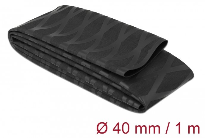 Delock 19602 - Schrumpfschlauch - Schwarz - Polyolefin - 100 cm - 4 cm - 1 Stück(e) von LumaTech