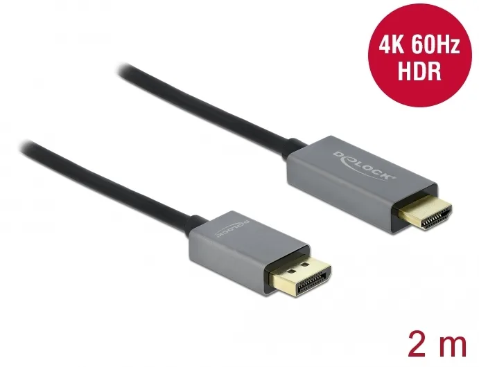 Delock Adapterkabel - DisplayPort männlich zu HDMI männlich, Ansicht 2
