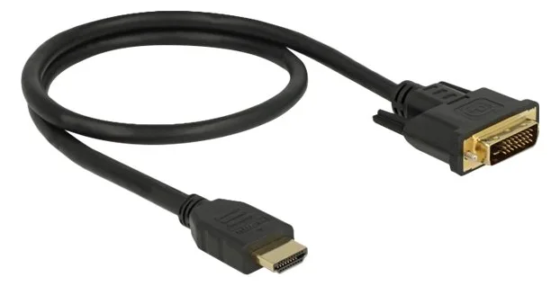 Delock Adapterkabel - HDMI männlich zu DVI-D männlich - 0,5 m, Ansicht 2
