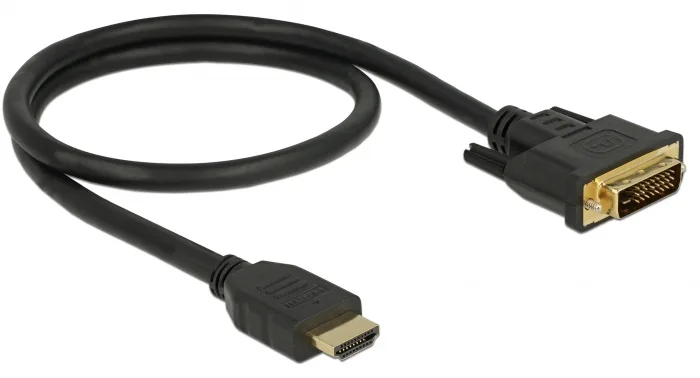 Delock Adapterkabel - HDMI männlich zu DVI-D männlich - 0,5 m, Ansicht 3