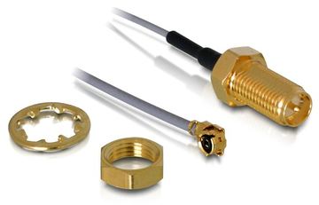 Delock Antennenkabel - RP-SMA (M) zu I-PEX (M) - Schwarz von LumaTech