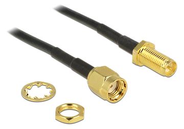 Delock Antennenkabel - RP-SMA (W) bis RP-SMA (M) von LumaTech