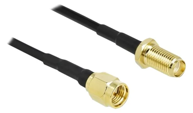 Delock Antennenverlängerungskabel - SMA Stecker zu SMA weiblich, Ansicht 2