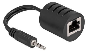 Delock Audio-Adapter - RJ-45 weiblich zu Mini-Stecker männlich - Schwarz (Packung mit 2) von LumaTech